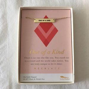 “One of a Kind” gold dipped necklace